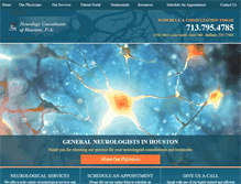 Tablet Screenshot of houstonneurologyclinic.com